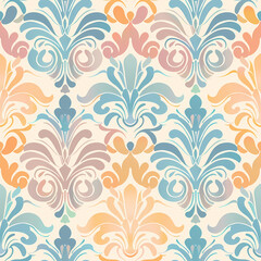 Fototapeta premium Seamless pattern for fabric designs., wallpaper, background