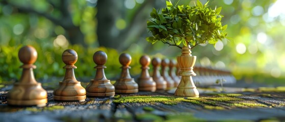 3D Render Illustration of Business Strategy Financial Planning, Leadership, and Growth