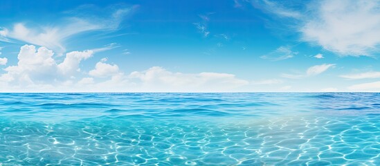 Fototapeta premium An abstract sea seascape abstract summer sea background sale concept. Creative banner. Copyspace image