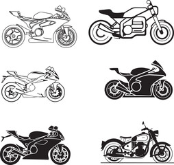 Motorcycle silhouette