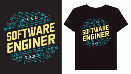 Software engineer t-shirt design coding programmer