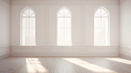 Fototapeta premium Minimalistic abstract interior of living room