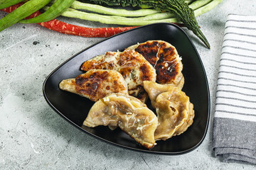 Japanese cuisine - traditional Gyoza dumplings