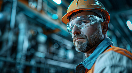 Petrochemical Maintenance Technician: Symbolizing Maintenance and Reliability with Repair Tools in Corporate and Industrial Context. Ideal for Ads.