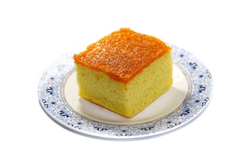 Foi Thong Cake dessert of Thailand handmade bakery cake.