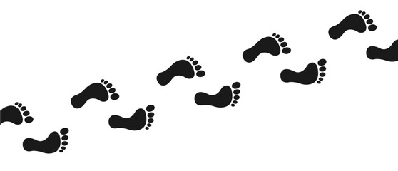 human foot step, foot print