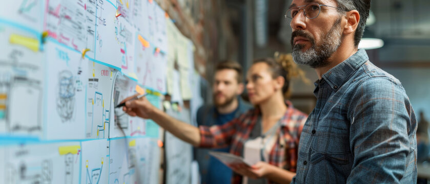 Project managers setting objectives for effective project scope management