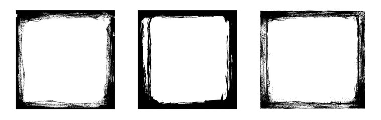 Obraz premium brush stroke grunge frame