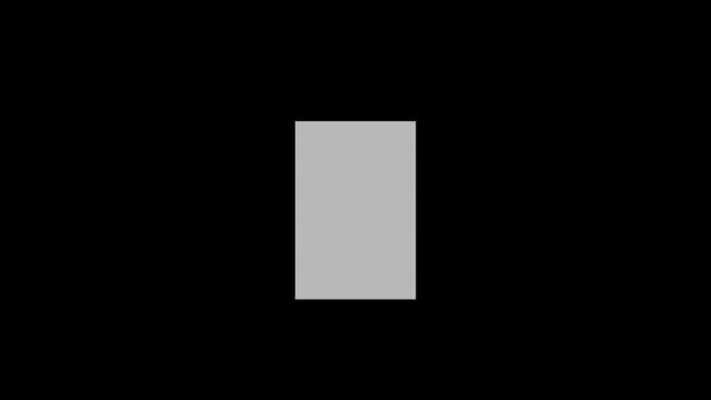 Motion video document file with black background. Perfect for clip video elements.
