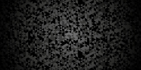 Modern abstract geometric polygon background. Abstract polygon triangle background vector illustration. Black and gray Polygon Mosaic Background.