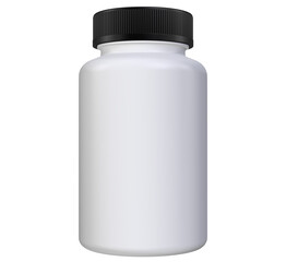 Realistic 3D bottle rendering mockup