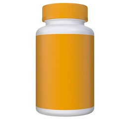 Realistic 3D bottle rendering mockup