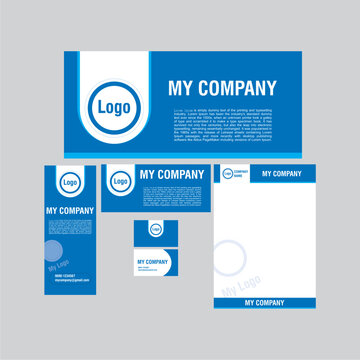 Stationery  Vector company st...
