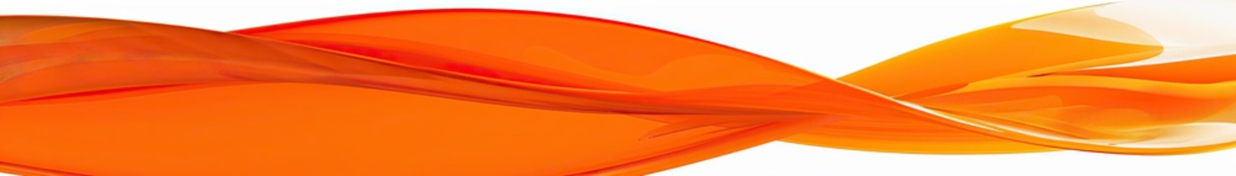 Bright tangerine orange wave abstract background, sunny and cheerful, isolated on white