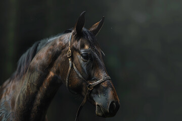 Obraz premium A majestic horse, showcasing its strength and beauty.