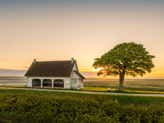 Vue aérienne de Saint-Valery-sur-Somme