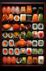 Elegant Sushi Selection