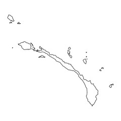 Fototapeta premium New Ireland Province map, administrative division of Papua New Guinea. Vector illustration.