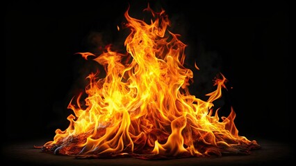 Fire isolated on background, flames, burning, heat, danger, inferno, ignition, element, wildfire, hot, fiery, blaze, combustion, red, bright, light,isolated, background
