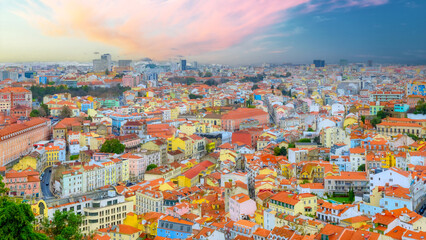 Lisbon city cityscape, Portugal