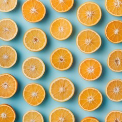 A visually appealing pattern of fresh orange slices