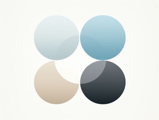 Abstract Overlapping Circles Art