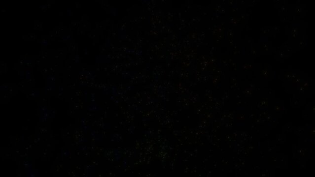Confetti.Colourful festive animation of confettis shooting out from bottom of screen. Render animation. Confetti party explosion effect- Double burst of festive colourful particles. firecracker effet