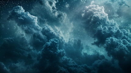 Obraz premium a night sky with stars and clouds