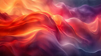 Obraz premium Abstract colorful wave pattern in warm and cool tones, creating a dynamic flow of light and shadow for artistic backgrounds.