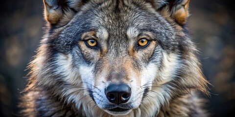 Close up portrait of a frightening wolf, wolf, animal, predator, close-up, wildlife, scary, fierce, beast, nature, wild, teeth, fur, eyes, carnivore, dangerous, close, portrait, muzzle