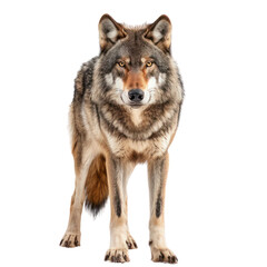 Gray Wolf isolated on transparent background