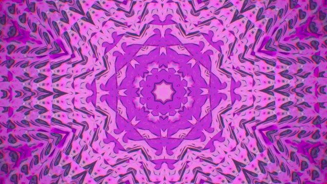 Intricate purple mandala pattern with a radial symmetry.