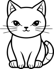 Obraz premium cat vector transparent background PNG clipart