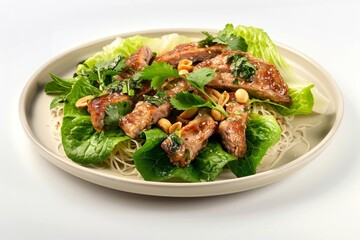 Succulent Pork Lettuce Cups with Sriracha Drizzle