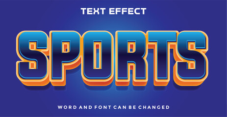 Sports editable text effect