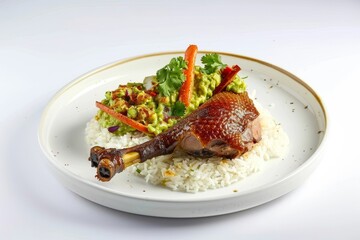 Delicious Duck Confit with Hoisin and Guacamole