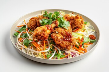 Glistening Asian Chicken with Pho Slaw
