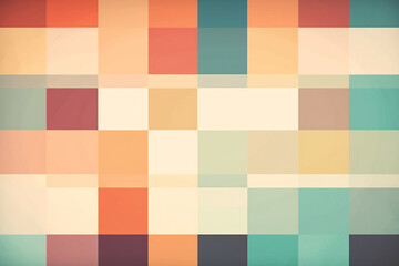 Background in 60s, 70s, 80s style. Wallpaper or poster blank. Geometric pattern