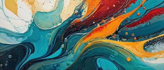 abstract fluid painting background