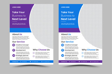 Corporate creative colorful business flyer template design set, abstract business flyer, vector template design or business poster template design Business Flyer Corporate Flyer Template Geometric,