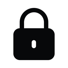 Lock vector design in modern style, creative icon of padlock