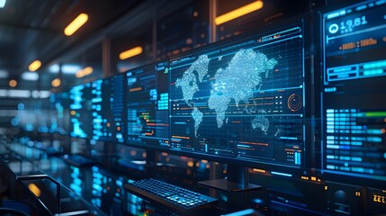 Cloud Service Provider s Command Center Monitoring Traffic and Resource Usage