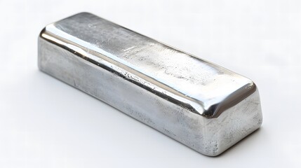 Old Rusty Iridium Bar on White Background: A Precious Metal Story