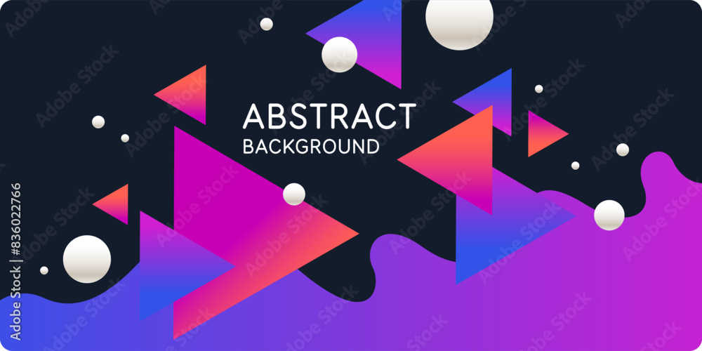 Poster background with abstract shapes. a template for design and creativity. the composition of the figure