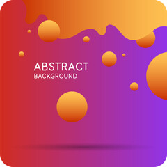 Background with abstract shapes. A template for design and creativity. The composition of the figures. The illustration is in a modern style, simple and concise design.
