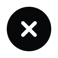 Obraz premium Remove or delete button icon, user interface vector