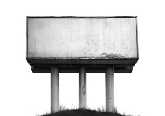 Large blank billboard cut out