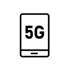 smartphone line 5g icon