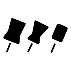 Pin set,social media, Instagram pin icon.