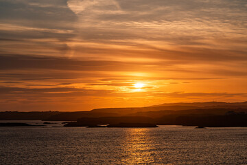 Sunset walking around Trearddur bay Anglesey